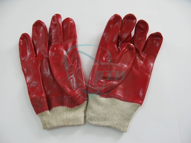 Перчатки х/б с нитриловым покрытием МБС (красные)