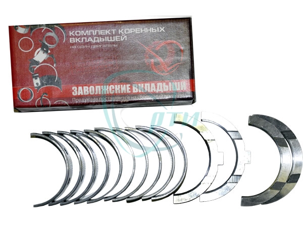 Комплект коренных вкладышей и упорных подшипников к/в Г-53, ПАЗ (0,75)