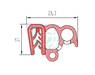 Уплотнитель проема двери 2170 "Приора" перед. Уралэластотехника