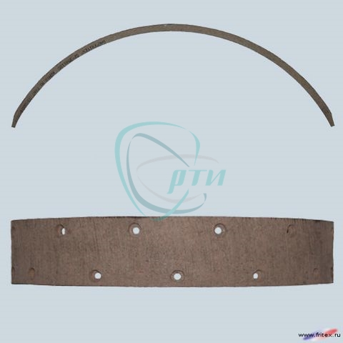 Накладка тормозная ГАЗ-53, КаВЗ перед.длин. сверл. 1 шт.