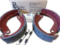 Р/к 4 тормозные колодки с накладками ТИИР-459 (Россия) +2 пружины