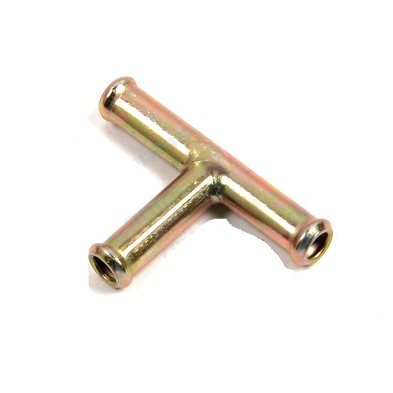 Переходник (тройник) 8мм/6мм металлический карбюратора (Солекс)