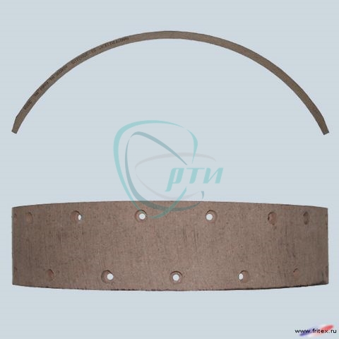 Накладка тормозная Г-3307, ПАЗ, КрАЗ перед.длин.сверл.