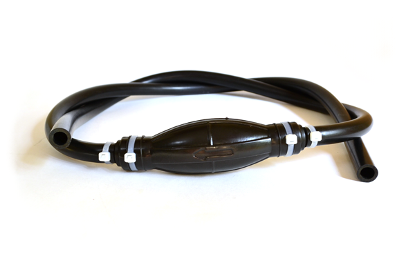 Насос для ручного переливания бензина в сборе (силикон, 3м)