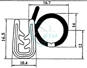 Уплотнитель проема двери МАЗ Уралэластотехника