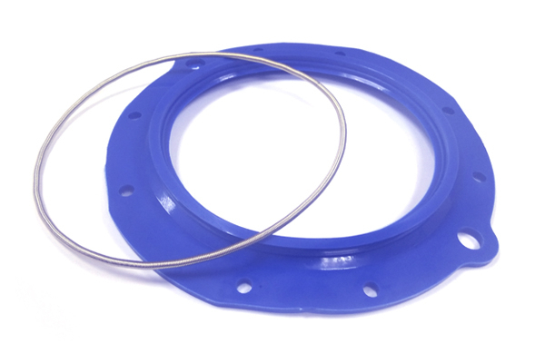 Сальник поворотного кулака УАЗ-3160 (с пружиной, полиуретан, синий)