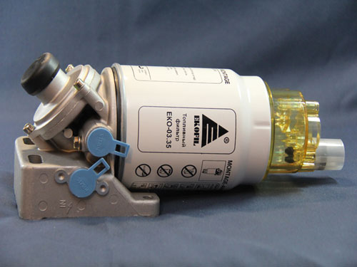 Фильтр топливный Экофил Вал-й,КАМАЗ грубой очистки (фланец) в сборе