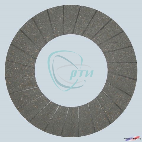 Накладка фрикционная (ферродо) Г-53, ПАЗ сверл. с сур. (формованая асбестовая)