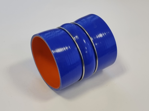 Патрубок интеркулера d65, L180CR 2/3 (силикон, с металлическими кольцами)