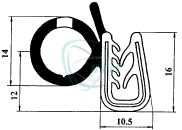 !Уплотнитель проема двери ГАЗ-31029, 2101 зад.  ( нет в прайсе 09.23 )