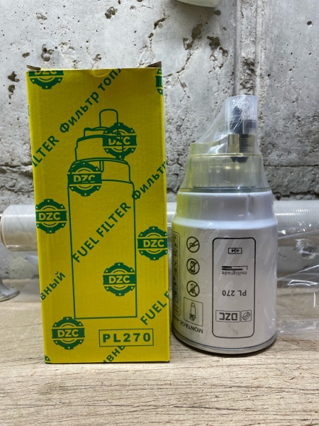 Фильтр топливный грубой очистки (элемент) с отстойником (Аналог MANN FILTER PL270) DZC
