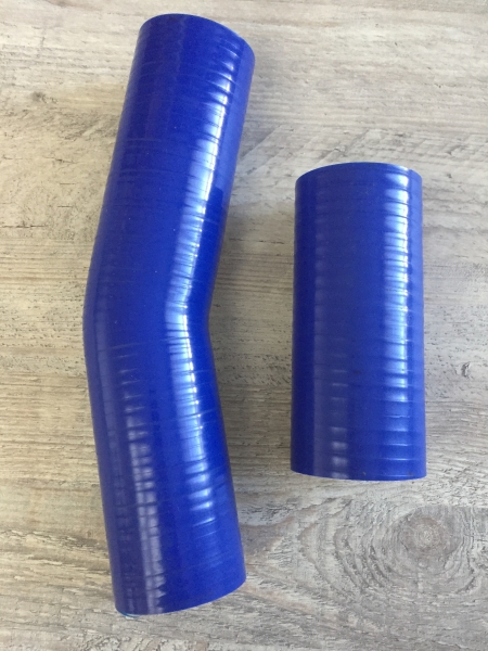 44 Патрубки радиатора УРАЛ дв. КАМАЗ (2 шт.) силикон ТехноПартнер