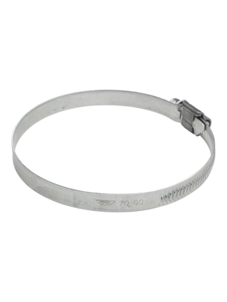 Хомут червячный 70-90/9 (цинковое хроматирование) Завод ТРУД