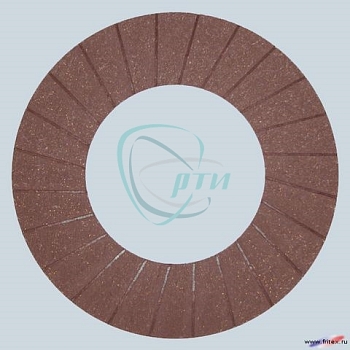 Накладка фрикционная (ферродо) Г-53, ПАЗ с сур. (формованая асбестовая)