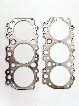 Прокладка головки блока Д-260 (на 3 цил. к-т из 2 шт.) с герметиком усилена (обложена) металлом БЦМ