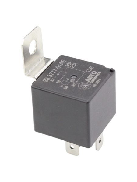 Реле стартера 5-и контактное с карманом под кронштейн, (ан. 90.3747-01), 30/20 А, 12 В