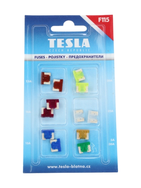 Предохранитель F 115 Little Fuses EXTRA MINI (блистер 12 шт.7,5-2,10-2,15-2,20-2,25-2,5-1,30-1.)