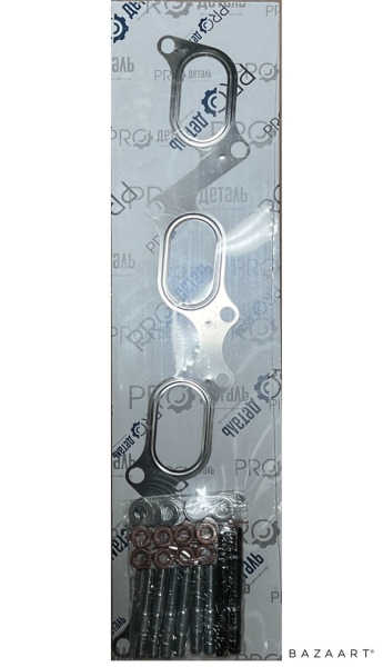 44 Р/к выпускного коллектора для а/м ГАЗ 3302 дв. 405, 409 Е-3 (прокл.,шпильки,гайки,шайбы)