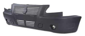 Бампер Г-ль "Бизнес" передний в сборе (литая решетка) с ПТФ