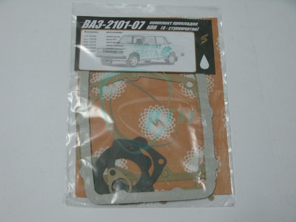 44 Прокладки КПП 2101 4-х ст. (8 шт.) картон/темпсил