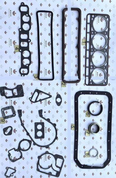 44 Комплект прокладок дв. ЗМЗ-24 ПРЕМИУМ (полный) ПГБ с герм, паронит 0.8  20 шт. ФАРЕР