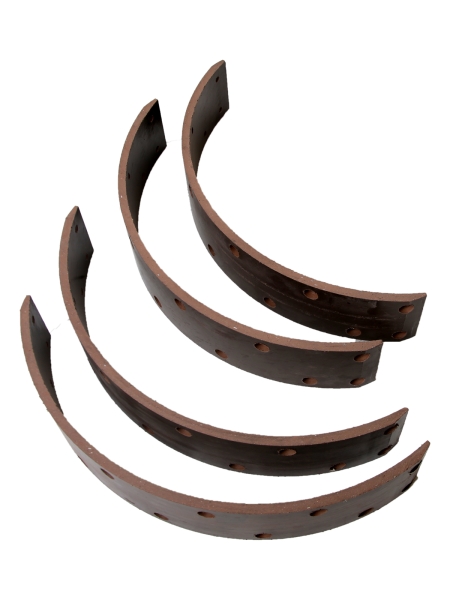 Накладка тормозная Г-53, КаВЗ перед.длин. 8шт. с заклёпками сверлёные