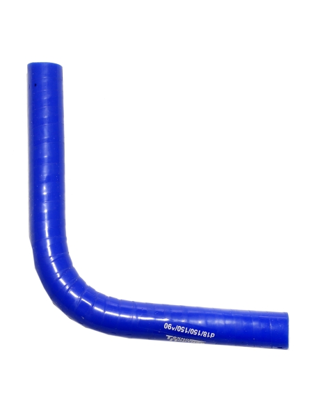 Патрубок радиатора угловой 18х18х150/150 силикон Автотракторная техника ТехноПартнер