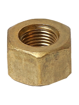Гайка М10х1 коллектора кл.17 (латунь) высокая