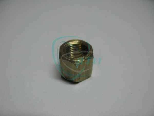 Гайка М10х1 коллектора кл.14 (латунь) высокая