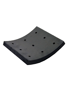 Накладка тормозная ПАЗ "Аврора", КАВЗ сверл. (б/асб)