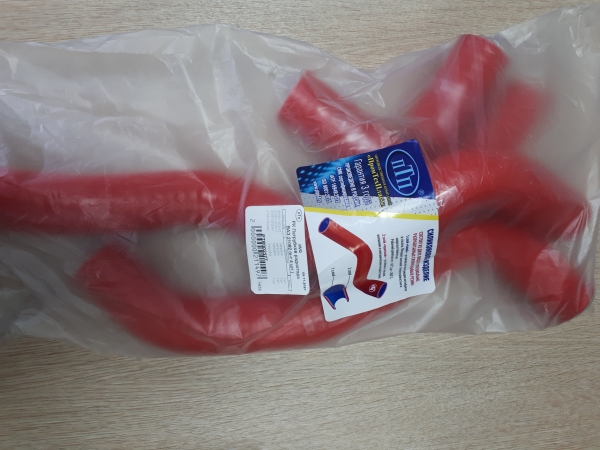 44 Патрубки радиатора ВАЗ 21082 (к-т 4 шт.) красный ПТП