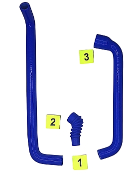 Патрубки РХХ дв. 405 силикон CARUM