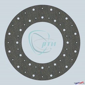 Накладка фрикционная (ферродо) ЗИЛ сверл. (формованая асбестовая) сверл