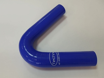 Патрубок радиатора угловой 18/150х150^45° (силикон) Technik