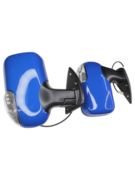 Зеркало заднего вида Г-ль, Соб-ль н/о объемное (синий) с повторителем, ручн.приводом