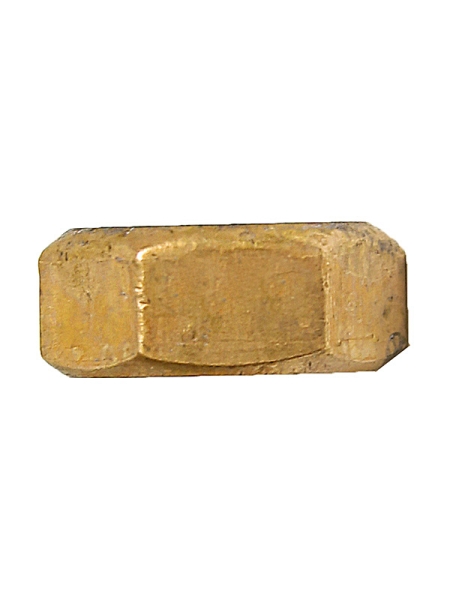 Гайка М10х1,5 приемной трубы В-га, УАЗ (латунь) низкая