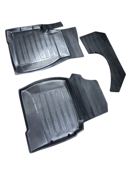 Ковры салона УАЗ 3163 "Патриот" Профи Пикап (2018-) (резина) 3 шт. AVTODRIVER