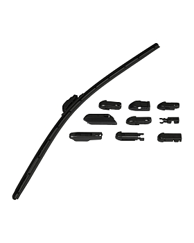 Щетка стеклочистителя бескаркасная для Китайских автомобилей 24/600mm крепление HOOK крючок KURUMAKI