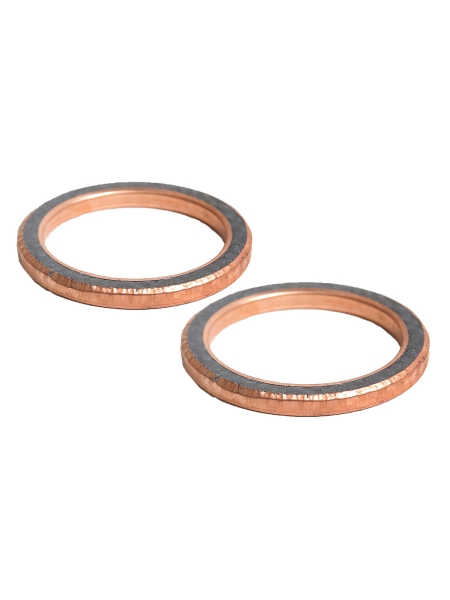 Прокладки трубы глушителя (приемной) Г-53 медь (к-т 2шт.) ФАРЕР