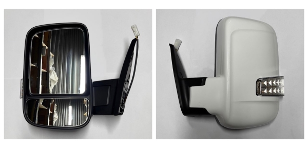 Зеркало заднего вида /Г-ль Бизнес/(одноногое) руч. привод, обогрев, с повт (белое) левое