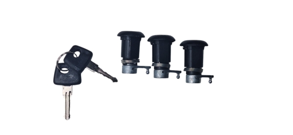 Личинки замка двери Г-ль NEXT (3 личинки, 2 ключа (черн)