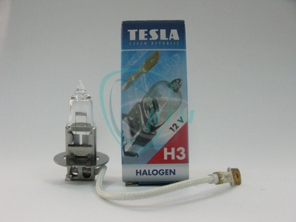 Лампа фар H3 12V-55W Pk22S Tesla
