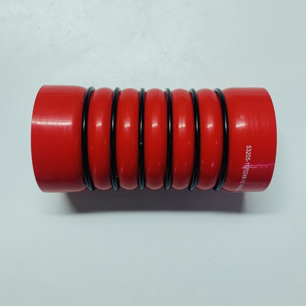 Патрубок интеркуллера Камаз ЕВРО (100х110*L210) 5 слоев красный ПТП