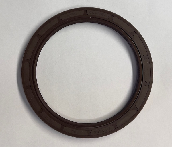 Сальник коленвала (зад) ЯМЗ-534 100х125х11-2.2 (Viton) с пружиной 17851 Фторкаучук (FPM)