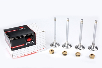 33 Клапана выпускные дв. 402,417,421 ГАЗОВЫЕ (к-т 4 шт с м/с колпачками) ФАРЕР