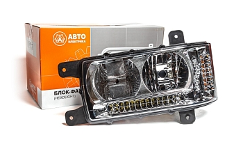 Блок-фара КАМАЗ 6520, 6511, 4308 с ДХО левая н/о