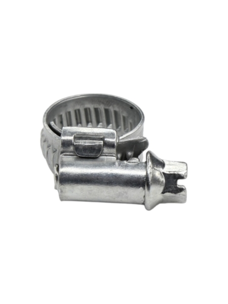 Хомут червячный 10-16/9 (цинковое хроматирование) Завод ТРУД