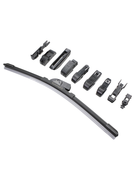 Щетка стеклоочистителя бескаркасная 14/350mm креплени 9 коннекторов KURUMAKIT