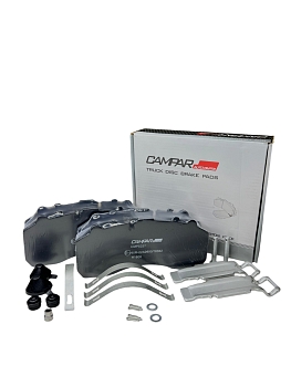 Колодка тормозная КАМАЗ 5490, ЛИАЗ-5292, 6213, Волжанин с монтажным комплектом (комп. 4шт)