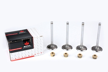 33 Клапана впускные дв. 417, 421 ОРИГИНАЛ (к-т 4 шт. с м/с колпачками) ФАРЕР